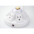 Electriduct POWRAMID Surge Protector - 4 Ft Cord - (White) PD-KP-4-WT